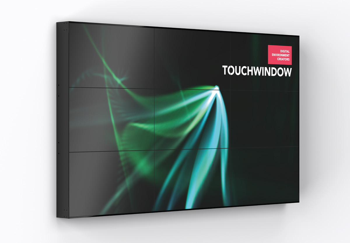 Touchwindow video-wall
