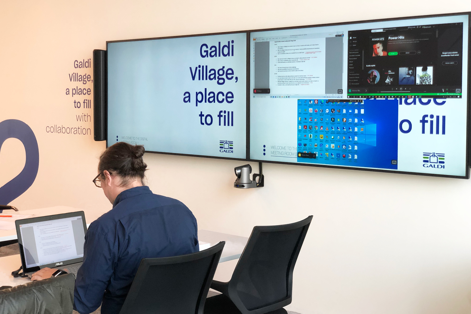 Touchwindow - Automation and interactive collaboration at Galdi Village, a place to fill