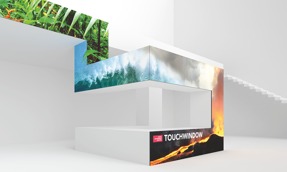 Touchwindow led-wall