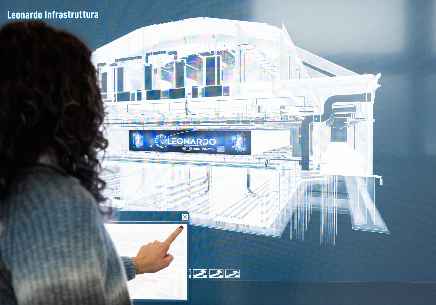 Touchwindow - Allestimento Multimediale Interattivo per CINECA: tecnologie immersive e innovazione