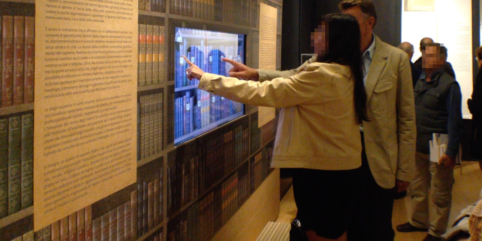 Touchwindow - Jews in Ferrara, Jews of Ferrara, the exhibit