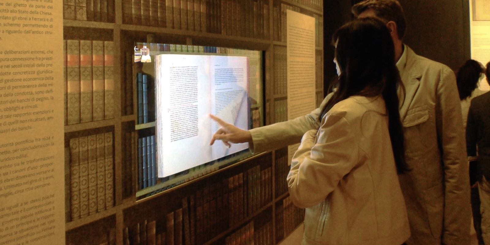 Touchwindow - Jews in Ferrara, Jews of Ferrara, the exhibit