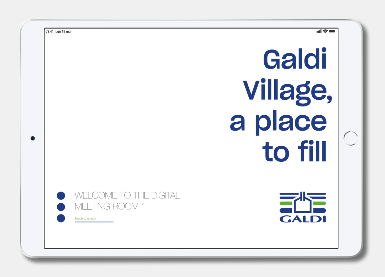 Touchwindow - Automation and interactive collaboration at Galdi Village, a place to fill