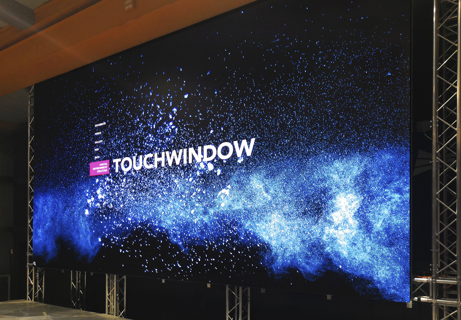 Touchwindow - A historic building becames an Auditorium