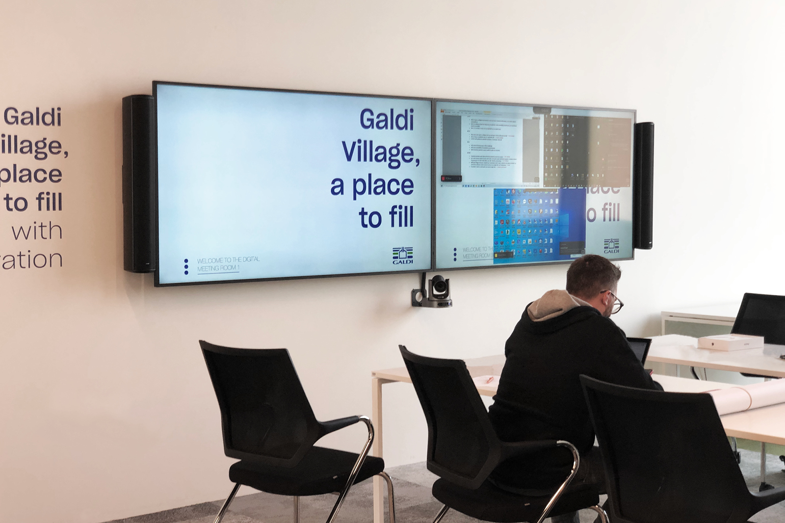 Touchwindow - Automation and interactive collaboration at Galdi Village, a place to fill